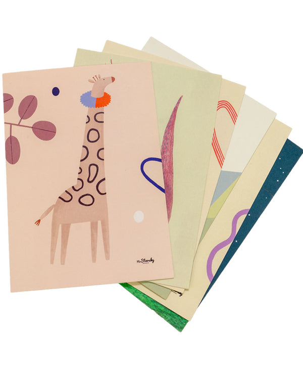 MrStarsky Ansichtkaarten Set (6 stuks)