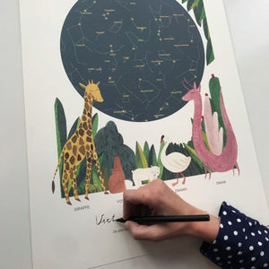 In de Wolken Festival – laat jouw sterrenhemel poster live personaliseren