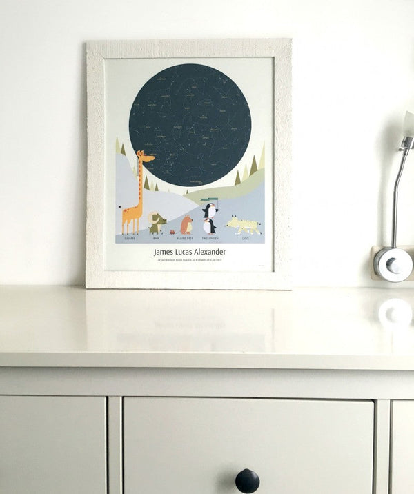La Vie Sanne over MrStarsky: unieke sterrenhemel poster als kraamcadeau