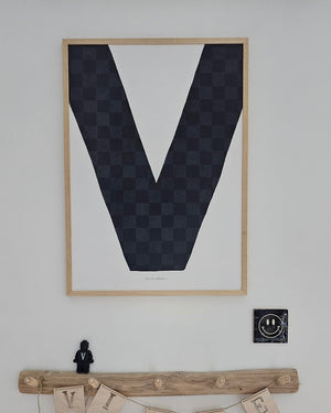 MrStarsky - Joëlle Wehkamp x MrStarsky - Zwarte letter poster