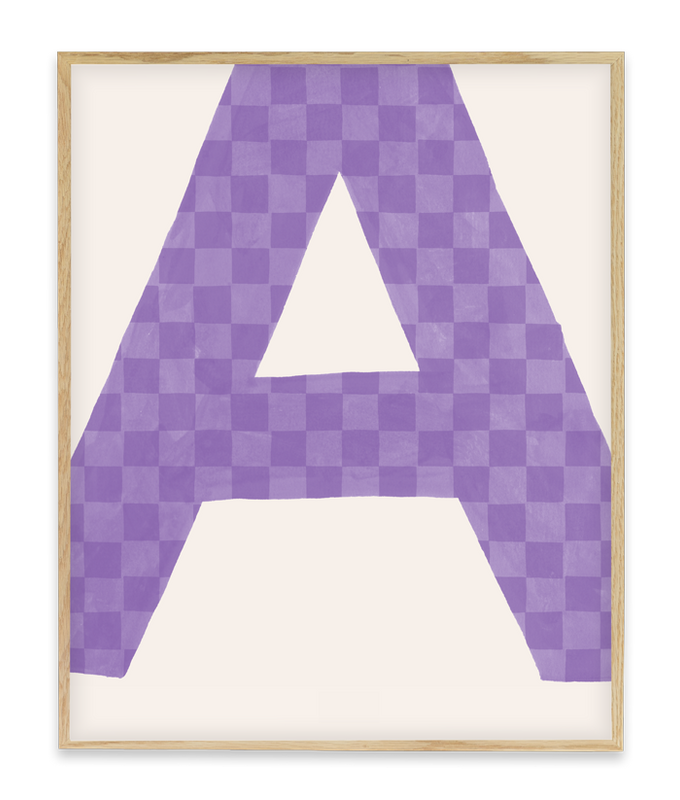 MrStarsky - Joëlle Wehkamp x MrStarsky - lilac letter poster