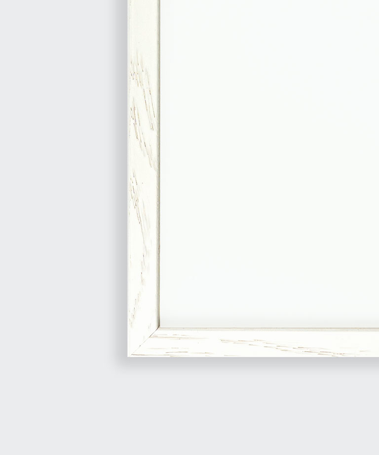 massief eikenhouten wissellijst (wit)