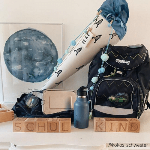 Bild mit Sternnehimmel Poster und Schultüte