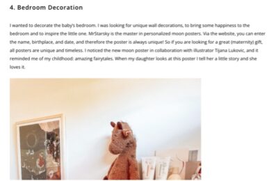 sterrenhemelposter - geboorteposter - kraamcadeau - kinderkamer - sterrenhemel - 