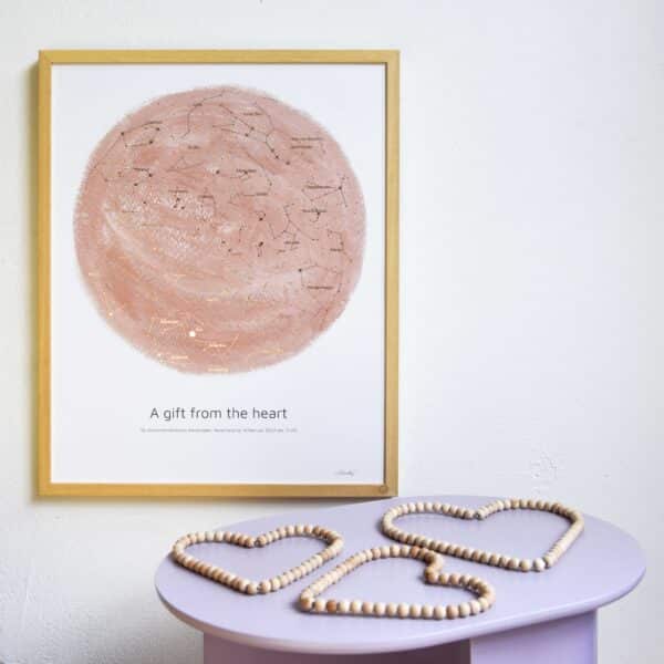 Sterrenhemel MrStarsky x Terra - Valentijnsdag - quote - poster - cadeau - gepersonaliseerd